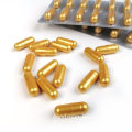 Yellow Capsules Gingeng Extract Energy Strong Powerful